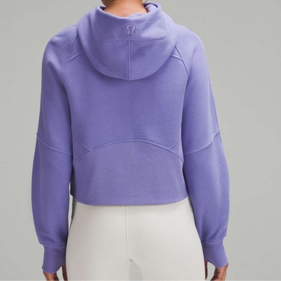 Lululemon Scuba RARE Oversized Full Zip Hoodie Dark Lavender M/L - Picture 2 of 12